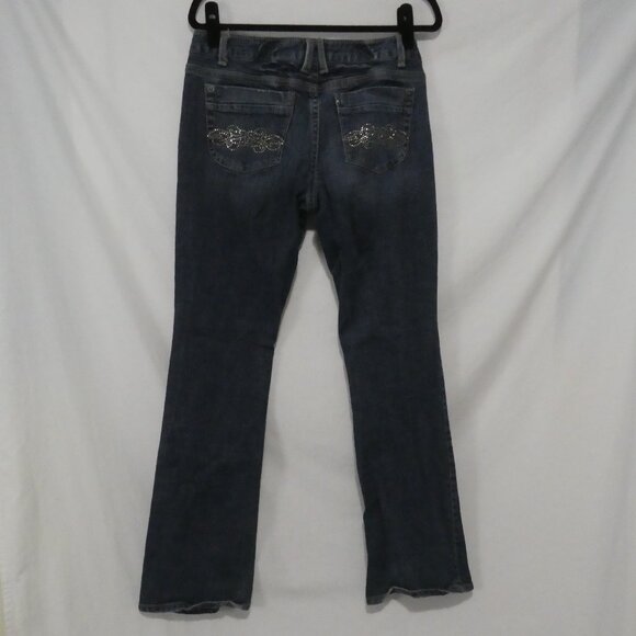 AEROPOSTALE - Railey Skinny Flare - Curvy | size 7/8 long | Faded Blue Denim - Picture 2 of 16